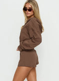 Daybreak Rib Waist Shorts Cocoa