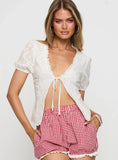 Bruncheon Shorts Red White