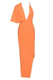 Blake Bandage Maxi Dress Apricot Orange Sale