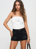 Symphony Denim Skort Washed Black Tall