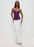 Secret Moments Strapless Top Purple