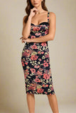 Tate Bodycon Wrap Dress Classic Black