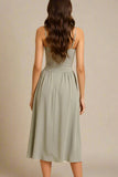 Everly Midi Dress Sage Green Sale