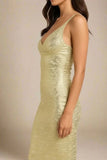 Kit Bandage Dress Gold