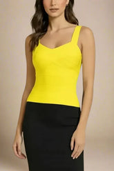 Jay Bandage Top Sun Yellow