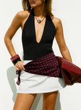 Wanna Be Mine Scarf Brown Polka