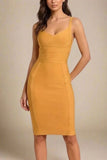 Kit Bandage Dress Apricot Orange