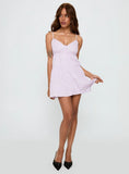 Tylie Tiered Mini Dress Lilac