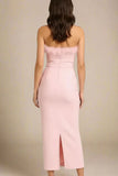 Erin Bandage Maxi Dress Dusty Pink