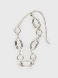 Halleck Silver Pendant Chain Belt Silver
