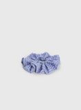 Novie Hair Scrunchie Blue Check