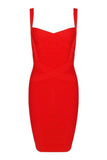 Heidi Bandage Mini Dress Lipstick Red Sale