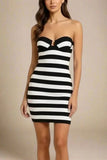 Ingrid Bandage Mini Dress Classic Black