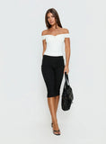 Maxeina Off Shoulder Twist Top White