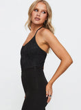 Fuel My Soul Lace Bodysuit Black