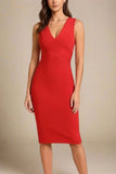 Ash Bandage Dress Lipstick Red Sale