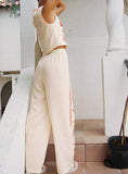 Grazia Pants Cream Red