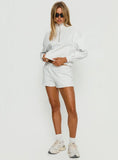 Haelie Fleece Shorts Grey Marle