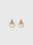 Trishy Linked Earrings Gold Silver