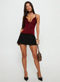 Scorsese Corset Top Red