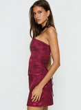 Lovesita Corset Top Red Floral