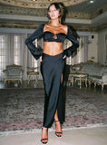 Passionate Lace Maxi Skirt Black