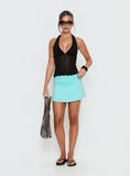 Tamsyn Ruched Mini Skirt Aqua