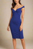 Breanna Bandage Dress Navy Blue