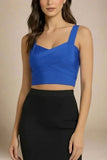 Jay Bandage Crop Top Royal Blue