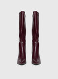 Harrie Knee High Boots Burgundy