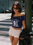 Angelis Lace Shorts White