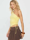 Orlana One Shoulder Top Yellow
