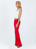 Belle Knit Maxi Skirt Red