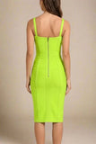 Pip Bandage Corset Dress Neon Green