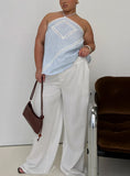 Pedra Wide Leg Pant White Curve
