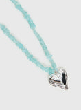 Ralina Pendant Necklace Silver Aqua