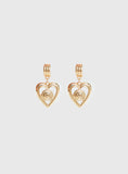 Giabella Heart Earrings Gold