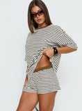 Selvina Terry Towelling Shorts Multi Stripe