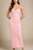 Blanche Bandage Maxi Dress Dusty Pink Sale