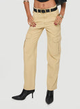Nickei Utility Cargo Pants Beige