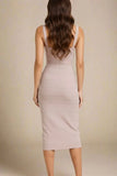 Heidi Bandage Midi Dress Cream
