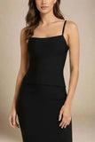 Scarlett Bandage Tank Top Classic Black