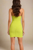 Isabella Bandage Mini Dress Neon Green