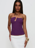 Secret Moments Strapless Top Purple