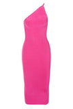 Joi Bodycon Midi Dress Hot Pink