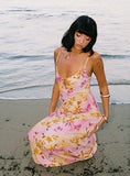Lauraline Maxi Dress Pink Floral