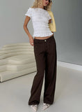 Vendi Low Rise Pant Chocolate