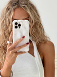 Maceline iPhone Case White Pink