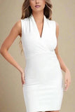 Blaire Bandage Mini Dress White Pearl sale