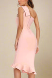 Avery Bandage Dress Dusty Pink Sale